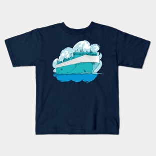 Ro-Ro Ferry illustration Kids T-Shirt